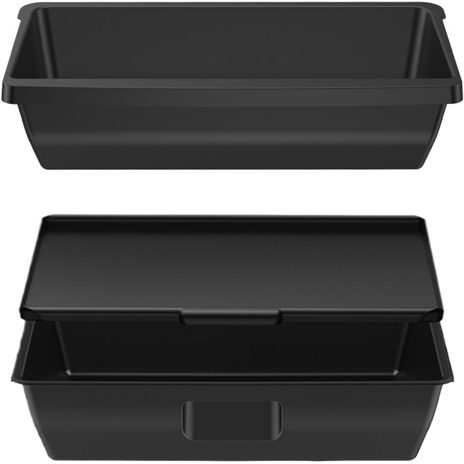 YZ 테슬라 ABS 좌석 시트 하단 슬라이드 정리함 언더시트 수납함 보관함 앞뒤 세트 모델y 주니퍼 프리미엄 2026, 블랙, 1세트