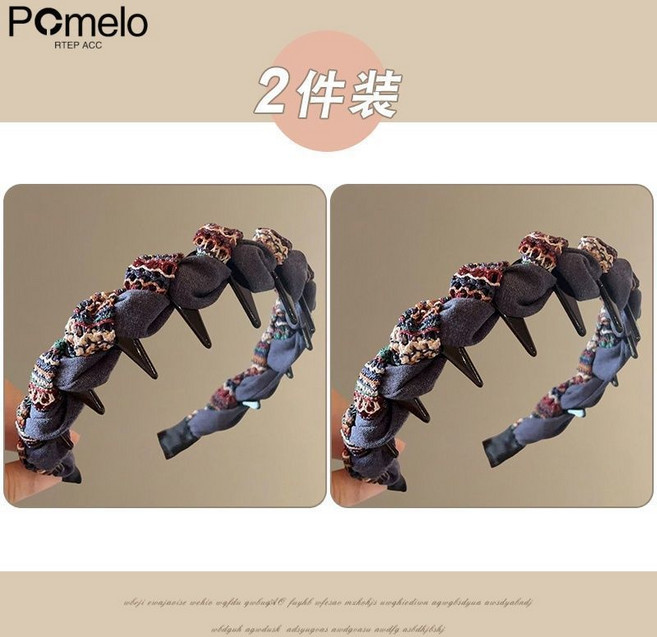 帶齒高顱頂 洗臉 波浪 防滑 整理碎髮髮飾 不勒頭髮