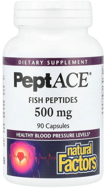 네추럴팩터스 펩트에이스 피쉬 펩타이드 500mg 캡슐 글루텐 프리 무설탕, 90개입, 1개, 90정 - 쿠팡