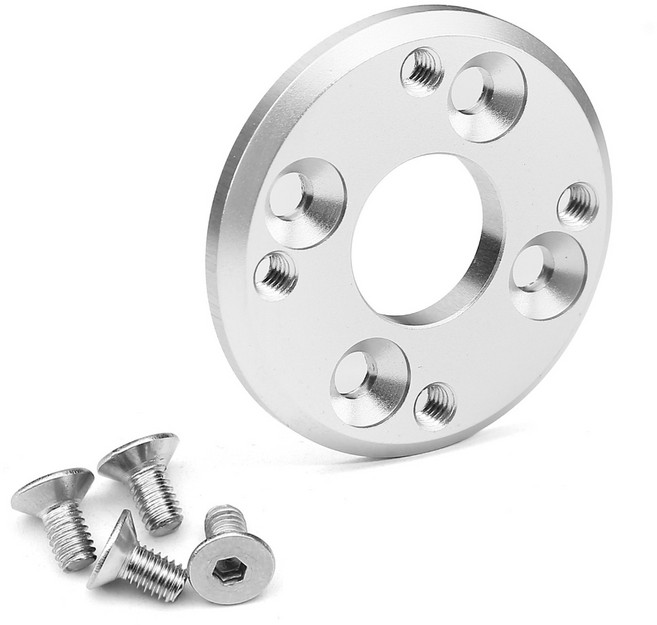 SCX6 모델 자동차용 모터 마운트 어댑터 경량 교체 부품 업그레이드, 실버