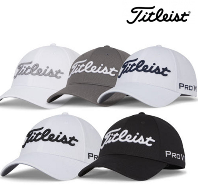 2025 타이틀리스트 투어 엘리트 모자 TH23FTELA (정품), 블랙/화이트 01, M/L