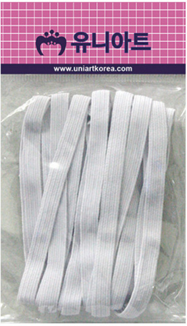 유니아트 1000 8골밴드 흰색, 3개