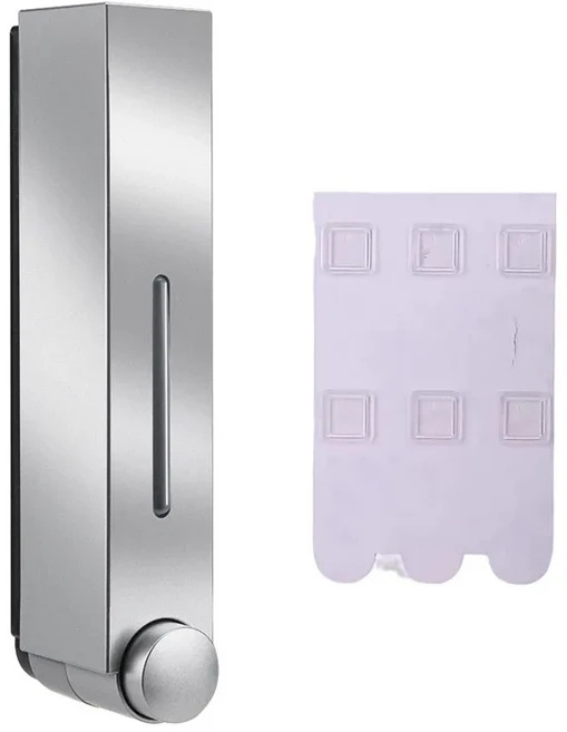 LAMGOOL 420ML 비누 욕실 디스펜서 액세서리 샤워 마운트 세제, 03 silver single