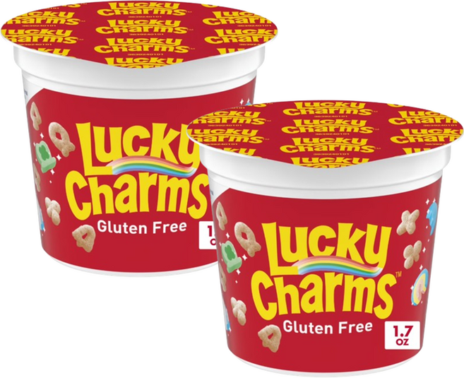 럭키참스 마시멜로 시리얼 컵, 48g, 2개