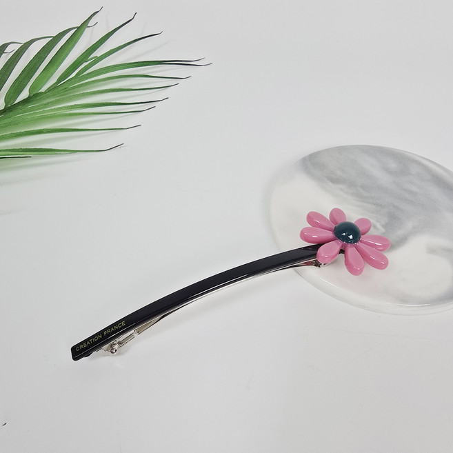 시크몽 프랑스핀 해바라기 12cm 슬림 롱 빼빼로 자동핀