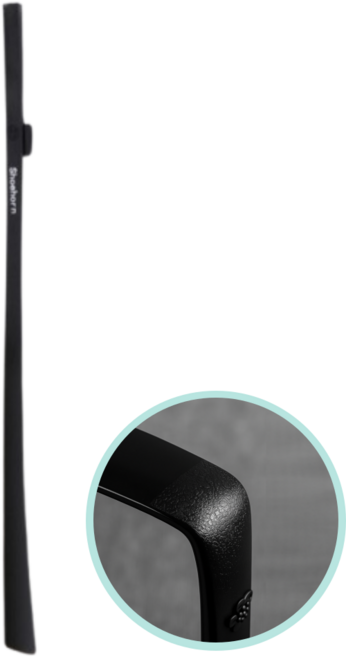 MNG 고탄성 자석부착 구둣주걱, 블랙, 1개