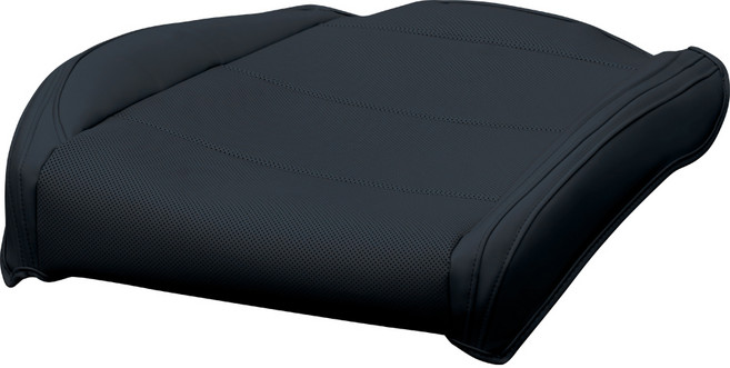 루젠 싼타페 MX5 차량용 방석 쿠션, 1개, 1열 조수석 모던블랙