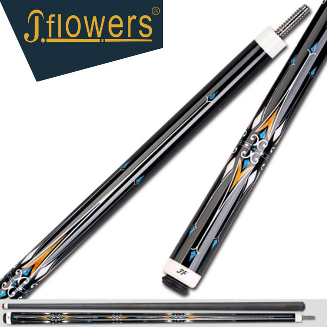 제이플라워큐 CAR10-10F 당구큐 개인큐 당구큐대 카본큐 당구용품 당구 일반큐, 블랙