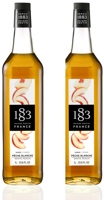 1883 화이트피치 시럽 1000ml, 1L, 2개