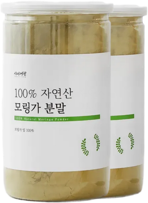프리미엄 모링가 분말 모링가잎 가루 파우더 100%, 2개, 250g