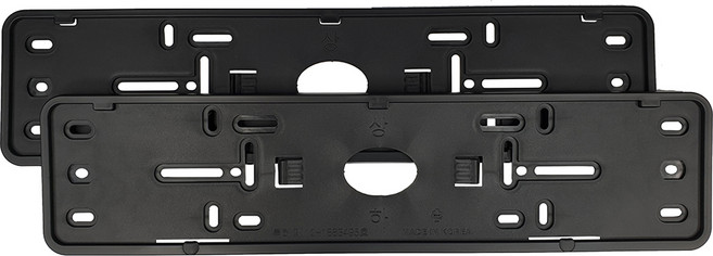 신형 비천공 번호판가드 일반형 2P 1세트(앞뒤판) 무봉인 번호판 천공겸용 국산차 전차종 가능, 1세트