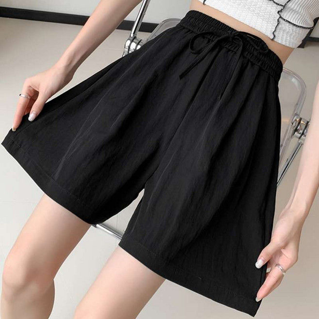 더벨러리 여성 여름 쿨링 와이드 밴딩 숏팬츠 BCP1792 반바지 냉장고 쿨 아이스