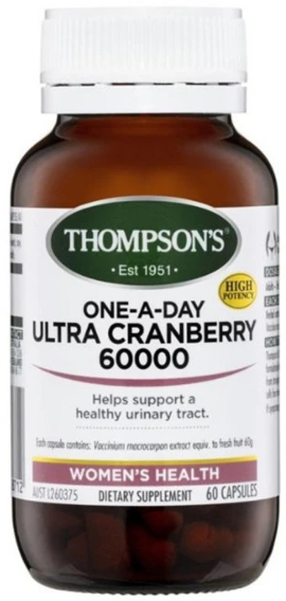 Thompson's One-A-Day Ultra Cranberry 60000 60 Capsules, 60정, 1개 - 쿠팡