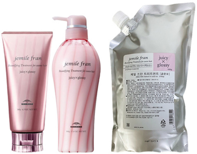 밀본 제밀프란 쥬시x글로스 트리트먼트 (보통모 굵은모) 180g / 500g / 1000g, 밀본 제밀 프란 쥬시x글로시 180g, 1개