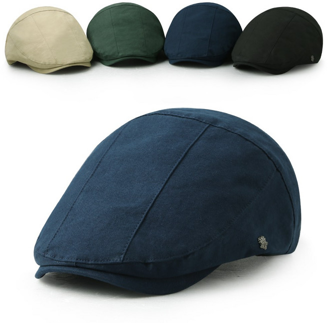 MQUM 가벼운 중년 남성 무지 헌팅캡