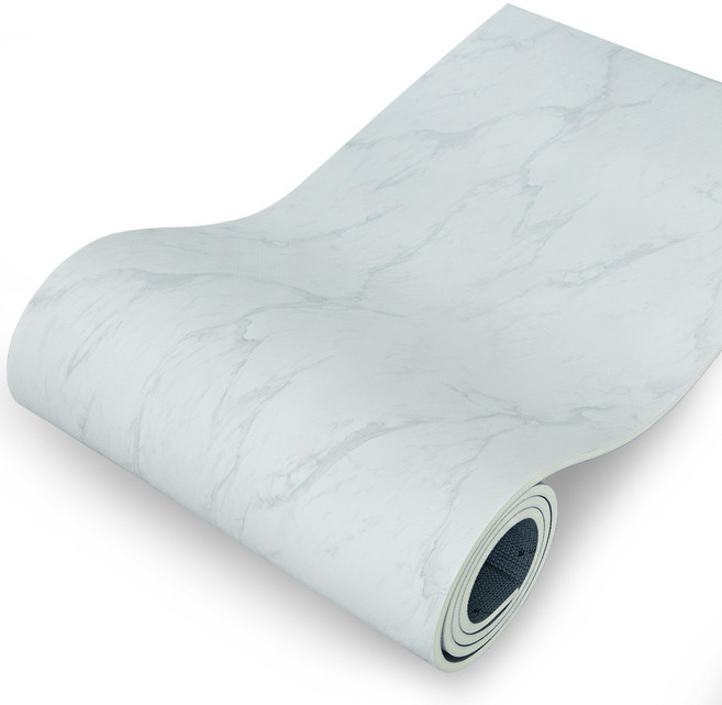 제로벨 20T 말랑플러스 폭 110cm x 길이 2m PVC 층간소음방지 롤 매트, 스노우 마블