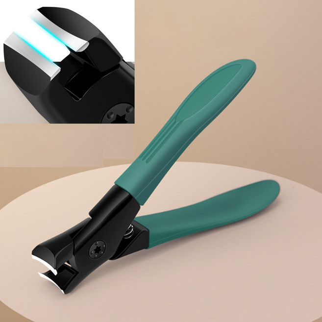 니퍼손톱깍이 두꺼운 손발톱깍이 스테인레스클리퍼 손톱깍이 발톱깍이, 1개, 그린