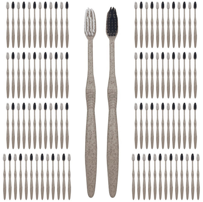 마켓A 일회용 대용량 미세모 칫솔 랜덤발송, 100개, 1개입