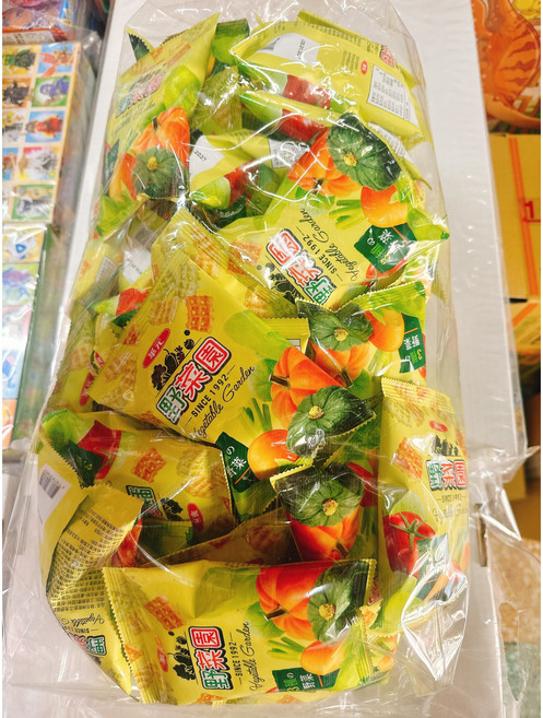 華元 野菜園 蔬菜餅乾 懷舊零食 素食, 1個
