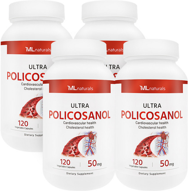 마이라이프 폴리코사놀 50mg 120캡슐, 120정, 4개