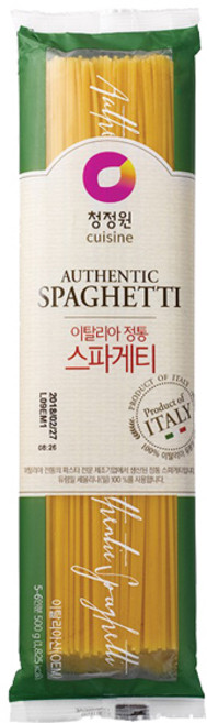 청정원 이탈리아 정통 스파게티면, 500g, 1개