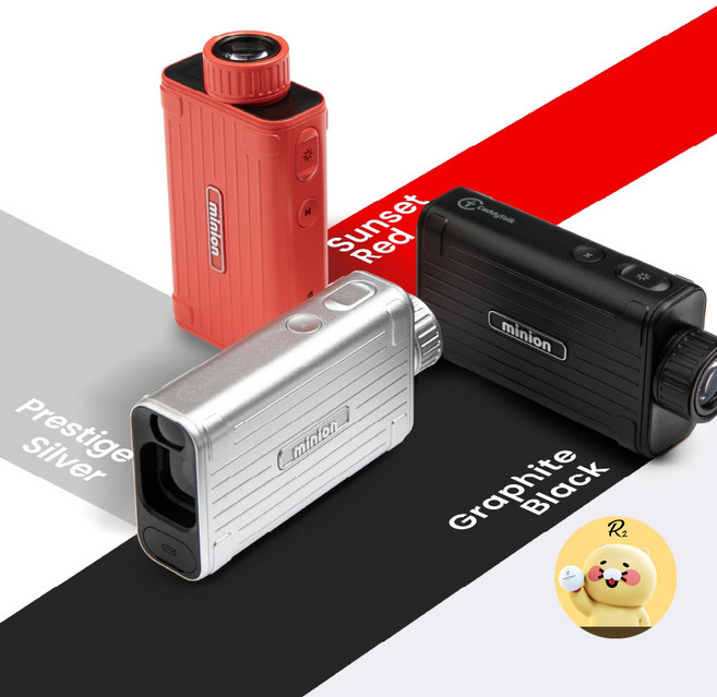 캐디톡 미니온2 골프 거리측정기, 블랙 (케이스 포함), MINION2