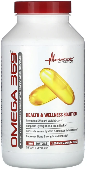 절실히 몸관리가필요한시기 Metabolic Nutrition Omega 369 소프트젤 180정(소프트젤 1정당 1200mg) 프리미엄할인상품입니다, MetabolicNutritionOmega369소프트젤, 1개 - 쿠팡