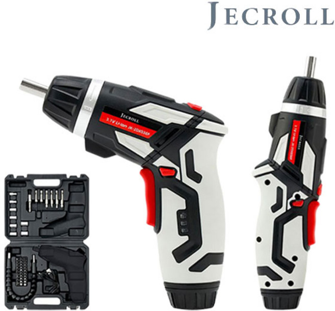 제크롤 3.7V 충전식 미니드릴 JK-2DX036F, 1개