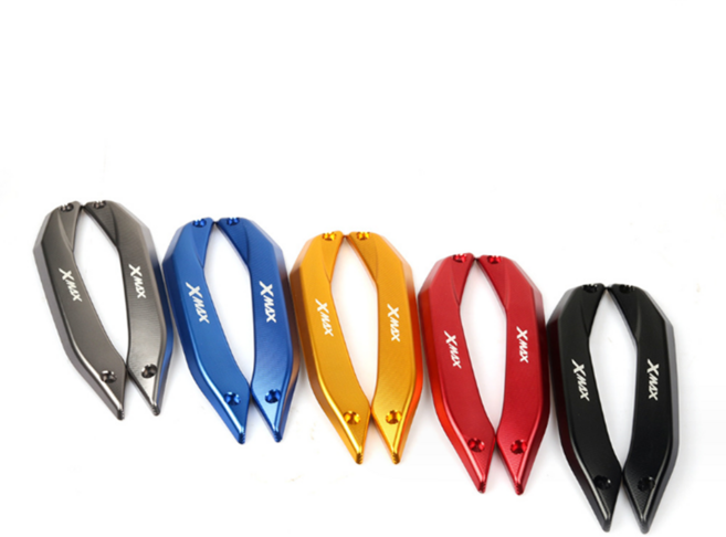 락모터스 오토바이 야마하 XMAX300 17-22년식 스크린가니쉬 윈드스크린 스크린 윈드쉴드 몰딩 커버 가니쉬 호환, 레드, 1세트