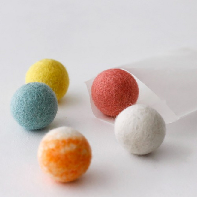 스튜디오분트 고양이양모볼공 캣볼 2종 100컬러 1개 가격, 3cm 42.딥그린