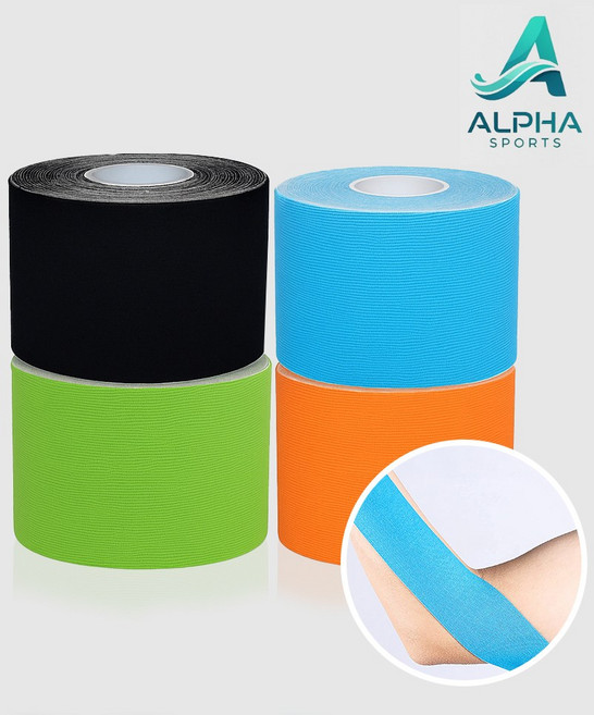 알파 5CM스포츠 탄력 근육테이프 테이핑 혼합, 1세트, 4개입