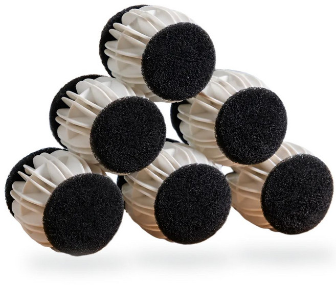 일상토리 엉킴방지 구김방지 멀티 세탁볼, 6개, 화이트&블랙