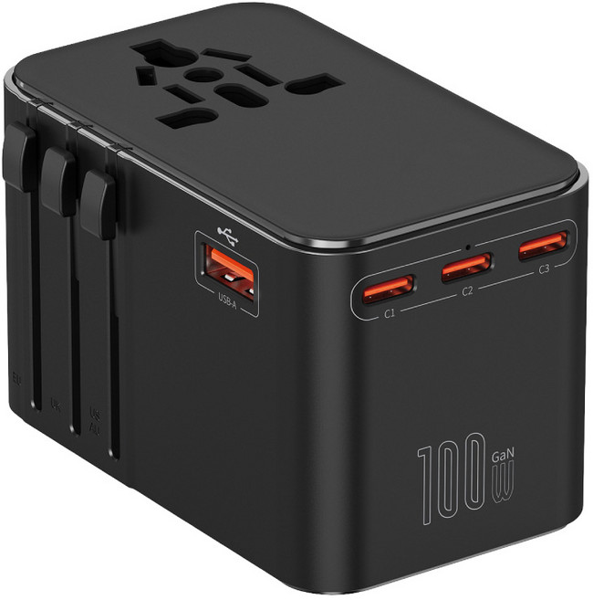 DTAudio 萬國旅行充 USB Type-C 快速充電 萬用轉接頭, 1個