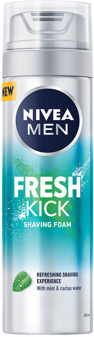 니베아맨 프레시 킥 쉐이빙 폼, 1개, 200ml