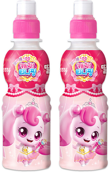 캐치티니핑 딸기맛 페트음료수, 200ml, 2개