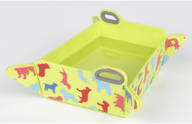 펫토리아 르칙 반려동물 피크닉 접이식기, 그린 독, 1개