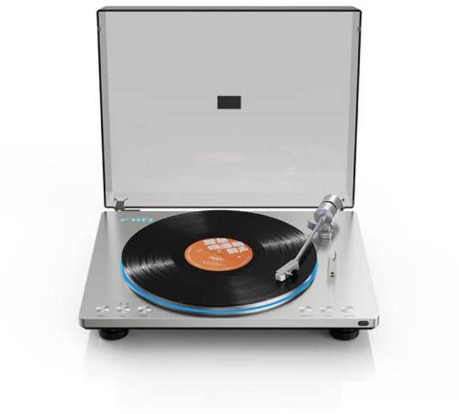 턴테이블 레트로 FiiO TT13 자동 비닐 레코드 플레이어 빈티지 오디오파일, Silver Standard, 1