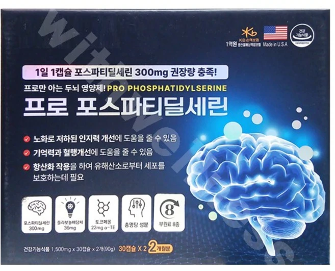 프로 포스파티딜세린, 1개, 60정 - 쿠팡