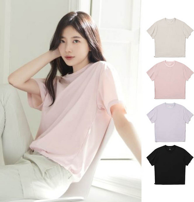 (K2수지) 냉감소재 여름 반팔 라운드 티셔츠 코드텐(CODE10) KWM24254