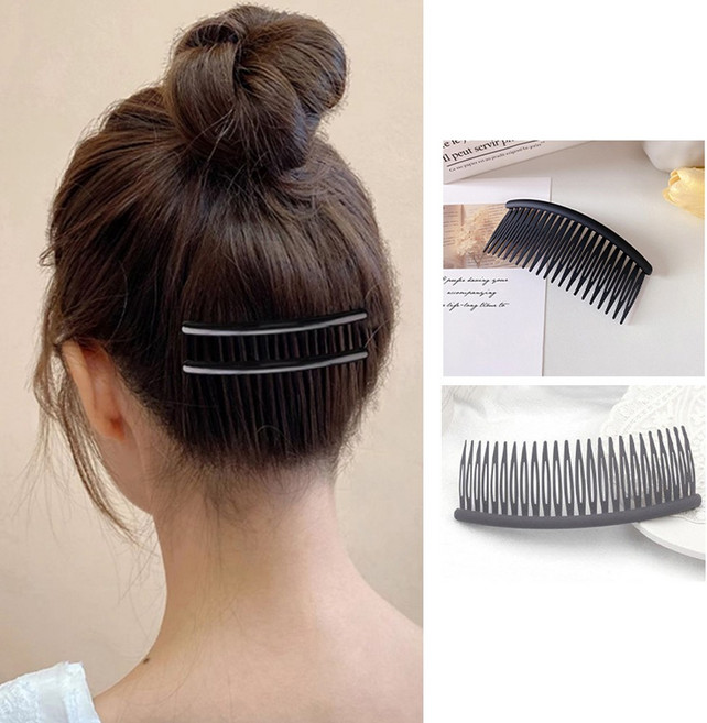 와이드 올림머리 빗핀 1+1 올림머리핀 고정빗핀 헤어빗핀 심플빗핀 빗핀 비녀 헤어핀 올림머리빗핀 비녀 앞머리고정