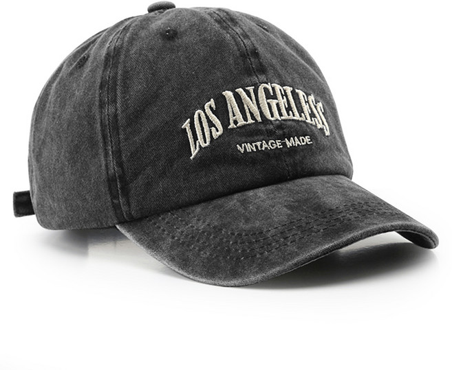 패션파트너 남녀공용 캐주얼 빈티지 야구 모자 피그먼트 워싱 자수 볼캡 5color