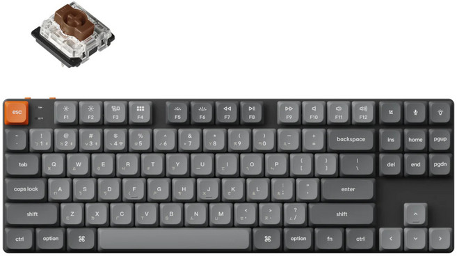 Keychron K1 Max 矮軸無線機械鍵盤, 茶軸