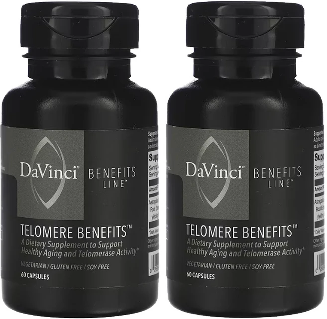 다빈치 Telomere 텔로미어 베네핏 황기 추출물 60캡슐2통 텔로 미어, 60정 - 쿠팡