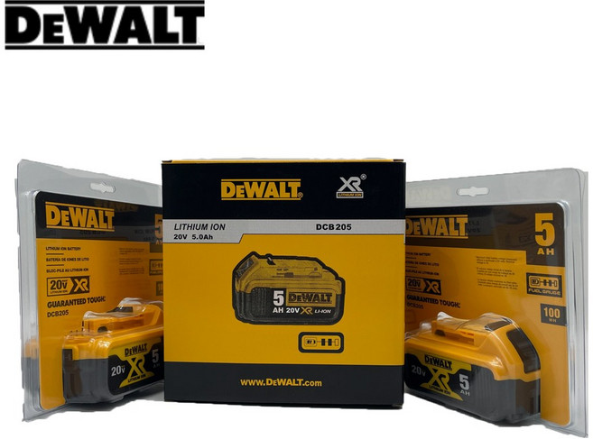디월트 정품 리튬이온 배터리 20V 5.0Ah 2개 패키지 세트, 1세트