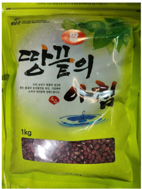 청정 해남 팥 한반도 땅끝팥 적두 1kg 1개