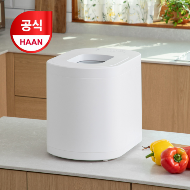 한경희생활과학 더스티머 건조분쇄 음식물 처리기 4L 가정용, HMS-FD-5000HW, 화이트