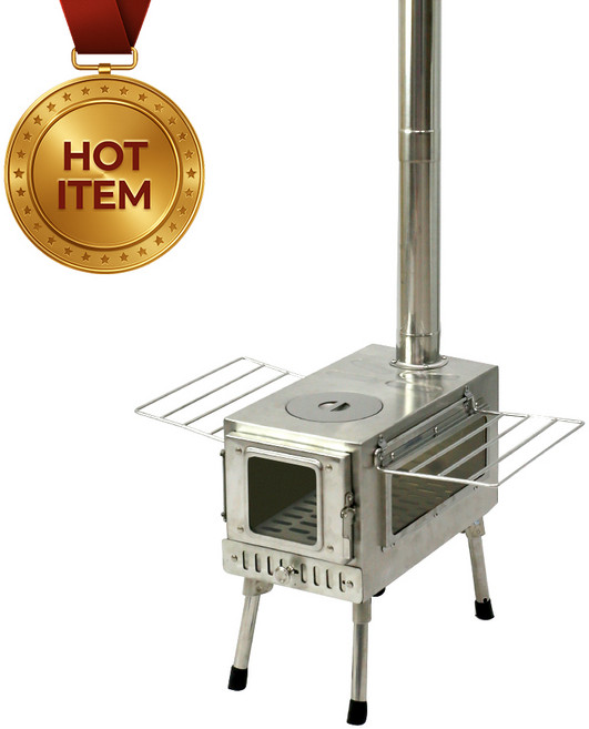 캠핑 화목 펠렛 난로