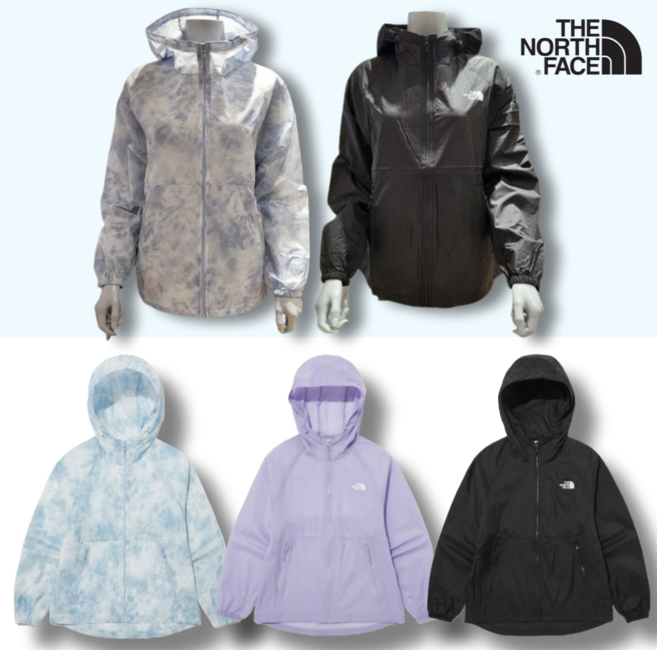 노스페이스 경량 자켓 여성 가벼운 일체형 후드 바람막이 일상 아웃도어 활동 얇은 윈드브레이커 점퍼