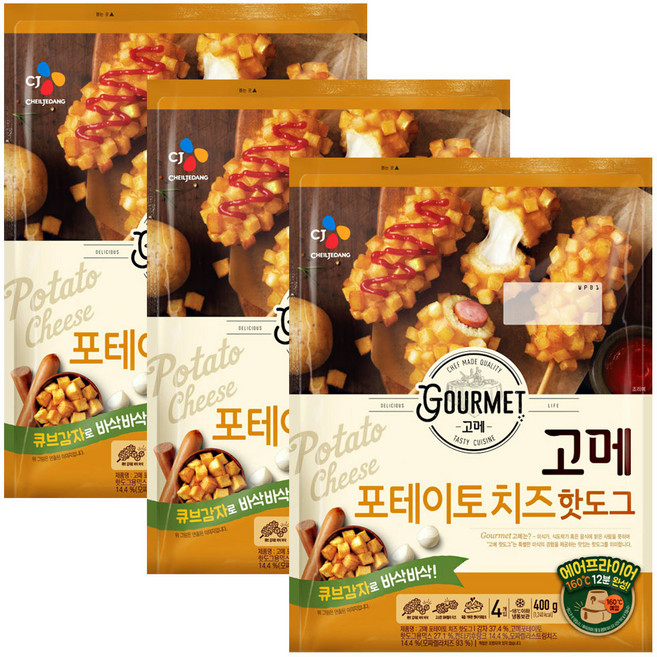 고메 포테이토치즈 핫도그400g*3개, 400g, 3개