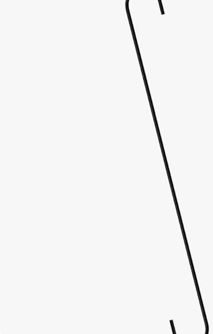 둥근 S고리 블랙 50cm 둥근 S고리 블랙 50cm +Y060721, 1개